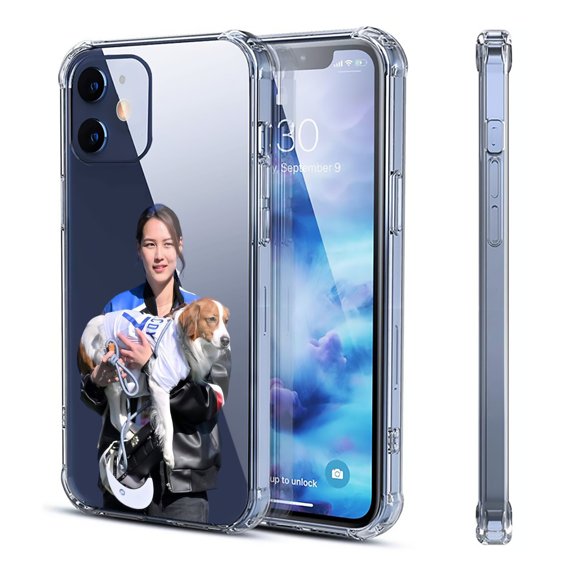  Clear IPhone 12 Case – Soft TPU With UV Print – Enhanced Drop Protection, Precise Fit, Anti-Fingerprint, Customizable Design, Scratch-Resistant, Yellow-Resistant